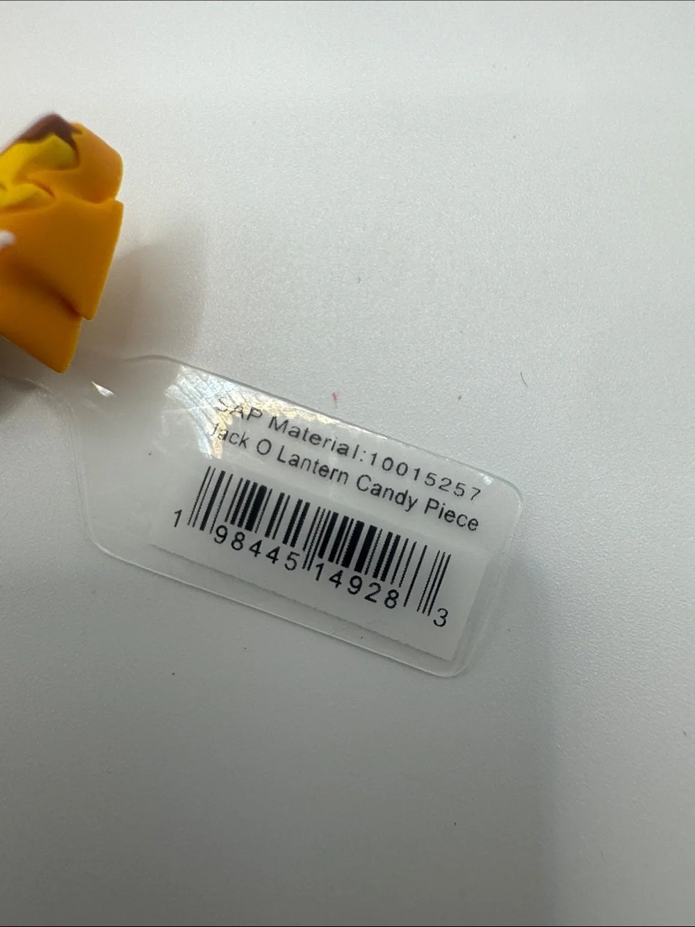 NWT CROCS Jack O' Lantern Candy Piece Jibbitz Shoe Charm - Yellow